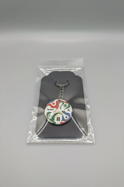 Premium Embossed Soccer Keychain | Host Nations USA MEX CAN